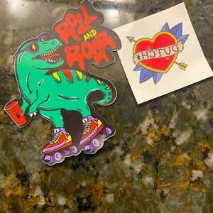 Dutch Bros Roll and Roar 2024 Sticker And Temporary Tattoo New